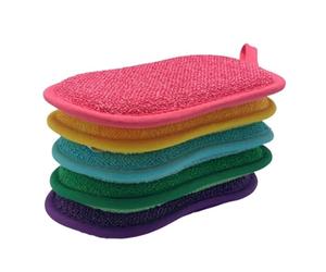 VENTEO Éponge Cuisine x5 | Liquide Vaisselle Éponge Magique | Éponge Double Face Non Abrasive | Nettoyage Vaisselle Surfaces Ménagères | Éponge Réutilisable Lavable | Hygiène Entretien Cuisine