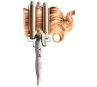 Venteo - Fer à boucler 3 têtes - VELFORM TRI WAVE CURL - Blanc - Adulte - Chauffe rapidement - Contrôle de température réglable G