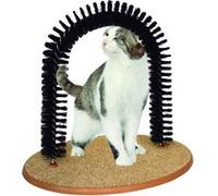 VENTEO - Griffoir et Grattoir 2 en 1 - Base antidérapante - Grattoir en forme d'arche - Arche de massage - Vendu avec un sachet d'herbe à chat - Récupère les poils G