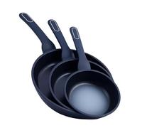 VENTEO | Lot de 3 poeles ceramiques Anti Adhesive | Poele Induction Compatible avec tous Feux | Convient a une plaque induction 2 feux | Ustensiles de Cuisine et Lave Vaisselle