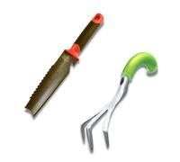 venteo Multicouleur Couteau de sol à main + Cultivateur manuel ergonomique Outils multifonctions pour votre jardin Jardinage Couperacine