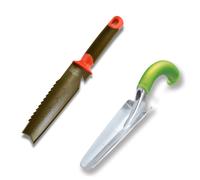 venteo Multicouleur Couteau de sol à main + Transplantoir ergonomique Outils multifonctions pour votre jardin Jardinage Couperacine