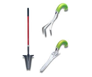 venteo Multicouleur Désherbeur + cultivateur + pelle à manche xl ROOTSLAYER Outils de Jardin multifonction Facile d'utilisation