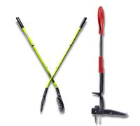 venteo Multicouleur Ramasse feuilles XXL EARTWISE + Désherbeur ROOTSLAYER Outil de jardin ergonomique Ramasse feuilles avec manches télescopique Extracteur de mauvaises herbes à pédales