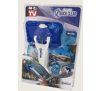 Ventéo Nettoyant Pare Brise Starlyf Quick Clear - Nettoyeur Vitre en Tissu Microfibre avec Raclette et Manche Ergonomique Pliable - Bleu et Blanc 11294