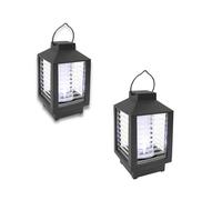 venteo NOIR Lot de 2 Lampe Zapper Portable AntiNuisibles Portable, sans fil Fonctionne avec piles