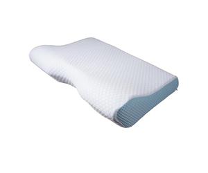 Venteo - Oreiller Ergonomique Cervical Mémoire de Forme | Oreiller Soutien Anatomique Nuque | Technologie Fresh Rafraîchissante Housse Coton Amovible Lavable | Confort Hygiénique Sommeil Réparateur