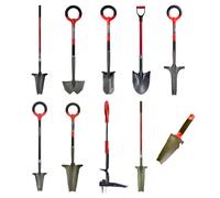 Venteo PACK INTEGRAL ROOTSLAYER Outils de Jardin multifonction Facile d'utilisation Acier de carbone Rouge