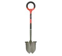 VENTEO - Pelle Ronde Rootslayer Dentée Acier Carbone Renforcé | Coupe Racines Épaisses Pénétration Sols Durs | Outil Jardinage Puissant Creusage Terre Compacte et Travaux Intensifs Jardin
