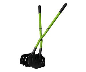 Venteo - Pince Multifonctions Ramasse Feuilles XXL Rootslayer | Manche Télescopique Anti-Corrosion et Mâchoires en Poly-Fibre | Pince de Ramassage Feuilles, Fruits et Déchets | Outils Jardinage