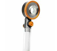 Douchette SAVEWATER DELUXE - VENTEO - Pommeau de douche multijets haute pression - 3 positions de jets - Economise et filtre l'eau - Régulateur de puissance grâce à l'interrupteur stop