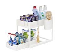 Venteo Rangement sous Evier Blanc | Organisateur d'armoires de Cuisine | Meuble De Rangement | Meuble Salle De Bain Domestique | Meuble Chaussure Organisation | Rangement sous Évier Cuisine