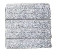 VENTEO - Recharge pour Balai Auto Nettoyant Auto Clean avec Seau Double Compartiment, Balai à tête pivotante et lingettes Microfibre (Lot de 4 Lingettes Microfibre)