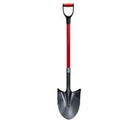 RootSlayer Pelle à Rebords - Pelle Ultra Pointu pour Tous Types de sols - Lames en Acier Carbone - Noir/Rouge - 110x11x22 cm