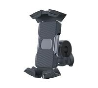 Venteo Support Téléphone pour Vélo Universel pour Tous Les téléphone - Noir - Rotation 360° - PVC résistant - Support Téléphone Moto - Support Guidon avec avec Pince de Guidon