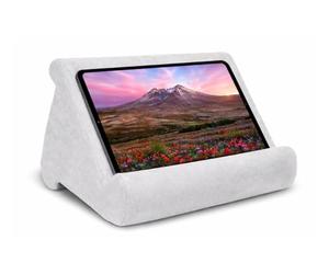 Venteo - Support Universel pour Tablette - TELESHOPPING - Pillow Pad™ - Housse antidérapante - Gris - Adulte - 100% Lavable en Machine