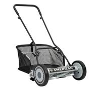 VENTEO Tondeuse Hélicoïdale Manuelle 45cm 5 Lames et du Bac 45 à 50cm | Tondeuse Manuelle Coupe sans Électricité | Tondeuse a Gazon et Bac Amovible Réglage Hauteur | Entretien Jardin Gazon