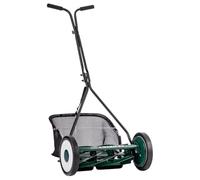 VENTEO Tondeuse Hélicoïdale Manuelle 7 Lames 40,6 cm avec Bac de Ramassage