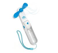 Venteo Ventilateur portable GO FAN FLIP Ventilateur pliable rechargeable avec fonction batterie externe - Mini ventilateur portatif - Câble de recharge et dragonne inclus - Vitesse réglable