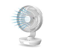Venteo - Ventilateur Portable | Ventilateur et Climatiseur Mobile Rechargeable | Oscillant 150°| Rafraichisseur d'Air Sans Fil pour Intérieur et Extérieur | Idéale pour Maison, Camping et Terrasse