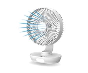 Venteo - Ventilateur Portable | Ventilateur et Climatiseur Mobile Rechargeable | Oscillant 150°| Rafraichisseur d'Air Sans Fil pour Intérieur et Extérieur | Idéale pour Maison, Camping et Terrasse