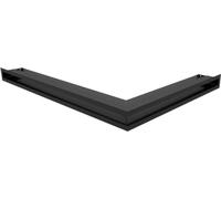 Venter cover Luft Corner left 76,6x54,7x6 black thin