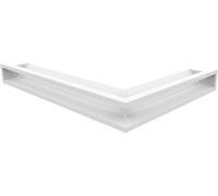 Venter cover luft corner left 76,6x54,7x9 white thin