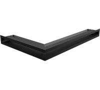 Venter cover luft corner right 40x60x6 black thin