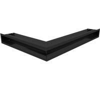 Venter cover luft corner right 54,7x76,6x9 black thin