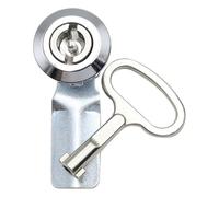 Ventes Directes MS705 Boîte De Distribution Commutateur Armoire Base Serrure Porte Cylindrique À Langue Un Mot Triangle Quatre Coins Cylindre Verrouillage(705 Aluminum Key Black Triangle)
