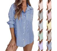 Ventes Flash du Jour Chemise Blanche Femme Travail Chemisier Imprimé Tee Shirts Long Pull Chic Haut Manche Longue Tshirt Manches Longues Coton Shirt Couleur Chair Randonnée Coeur