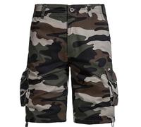 Ventes Flash du Jour Tactique Lin Short Baggy de Travail Cargo Homme Sport Vert armée Bermuda Chino Camouflage Short Cargo avec Poche de Chantier Pantalon Homme Sport Vert armée 42