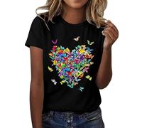 Ventes Flash en Cours Et Soldes Chemisier Femme Col V Blouse Estheticienne Haut Femme Ete Fleur Tee Shirt Femme Bleu Canard Chemisier Tunique Femme Destockage Vetement Femme Pas Cher