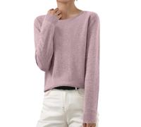Ventes Flash Pull en Cachemire Femme, Pull à col V/col Rond, Pulls d'automne et d'hiver, Pulls tricoté Sweat en Laine Cachemire pour Femmes, Tricot Ample et décontracté pour l'automne et l'hiver