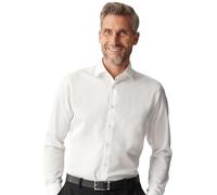 Venti Chemise d'affaires à manches extra longues 69 cm Uni Coupe moderne, Blanc., 42