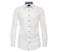 Venti Chemise d'affaires unie Body Fit, Blanc., 44