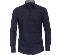 Venti Chemise d'affaires unie, coupe moderne, bleu foncé, 42