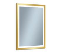 Venti Luxled Gold miroir 60x80 cm rectangulaire avec éclairage doré 5907459662726