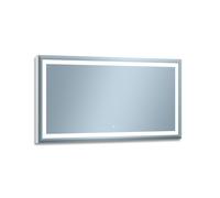 Venti Willa miroir 120x60 cm rectangulaire avec éclairage argenté 5907722357984