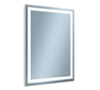 Venti Willa miroir 60x80 cm rectangulaire avec éclairage argenté 5907722357977