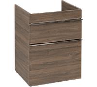 Venticello Villeroy und Boch vasque A92201VH 46,6 x 59 x 42,5 cm, poignée chrome, chêne arizona