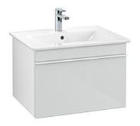 Venticello Villeroy und Boch vasque A93302RE 60,3 x 42 x 50,2 cm, poignée blanche, verre Glossy White