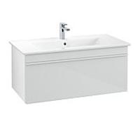 Venticello Villeroy und Boch vasque A93502RE 95,3 x 42 x 50,2 cm, poignée blanche, verre Glossy White