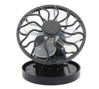 Ventilador de escritorio con clip 3 en 1 recargable - Mini ventilador portátil alimentado por energía solar - Perfecto para camping, sombrero y verano - Diseño compacto y silencioso - Tamaño 8cm