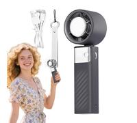 Ventilador De Mano | Ventiladores Portátiles Silenciosos Sin Aspas - Enfriador De Aire Plegable Sin Aspas Con Pantalla Digital, Dispositivos A Batería Para Dormitorio Viajes Exterior