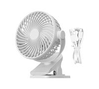 Ventilador De Mesa Con Carga USB, ño Ventilador Recargable De Flujo De Aire Eficiente Para Viajes, Dormitorio, Escrito | Ventilador Con Clip - Ventilador Con Clip - Ventilador Portátil Para Cocheci
