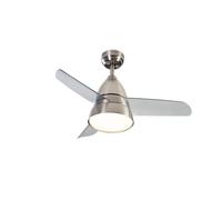 VENTILADOR DE TECHO DE ACERO CON LUZ LED 92 CM 55 W