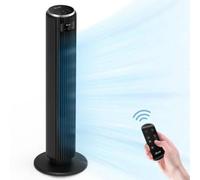 Levoit Ventilateur de tour TempSense 36 DC 12 vitesses technologie Vortexair Noir