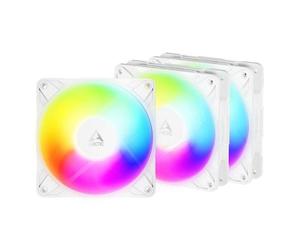 Ventilador suplementario Arctic Freezer P12 Pro Reverse A-RGB 120 mm 3000 RPM pack 3 con PWM e iluminación RGB