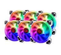 Ventilador suplementario Talius Iris Spectrum ARGB Kit 120mm 1200RPM blanco